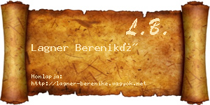 Lagner Bereniké névjegykártya